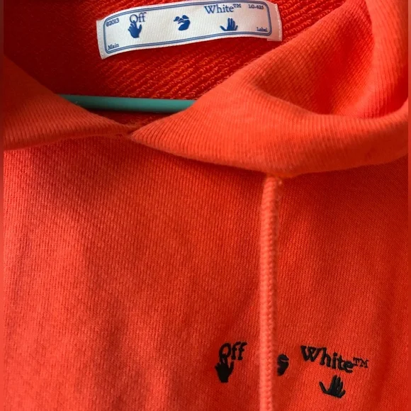 Off-White Hoodie, Virgil Abloh . Excellent. Sz Large.